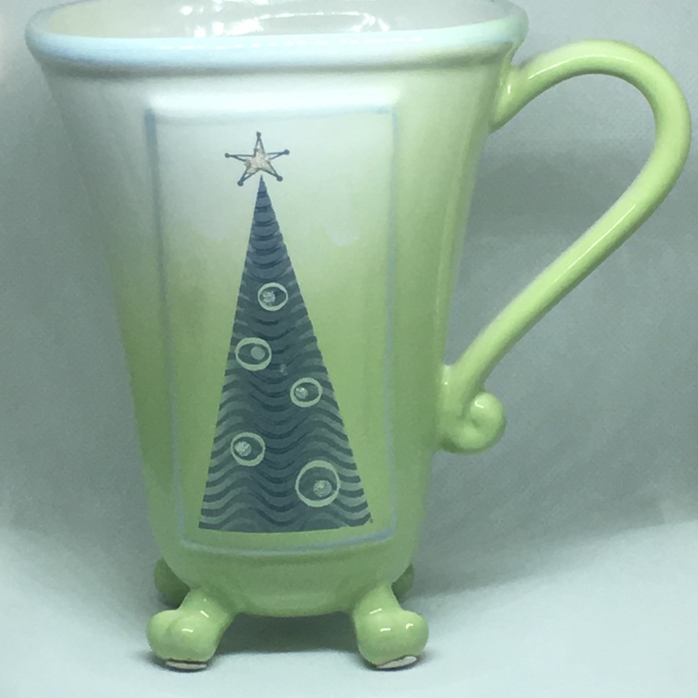 Christmas Tree Oversized Mug with Legs